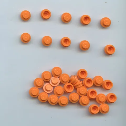LEGO x 60 Orange Plate, Round 1 x 1 4073