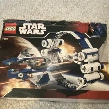 LEGO Star Wars Jedi Starfighter w/ Hyperdrive Booster Ring 7661 575 Pcs 8-12 Box