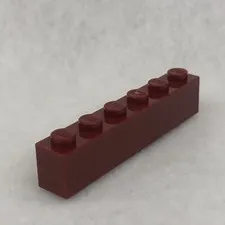LEGO 3009 Dark Red Brick 1 x 6 (x1)