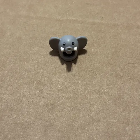 LEGO - Minifig - Elephant Mask Black Eyes & White Tusks