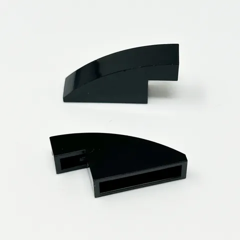 3573 LEGO Parts Slope Curved 4x1x1 2/3 BLACK (2)