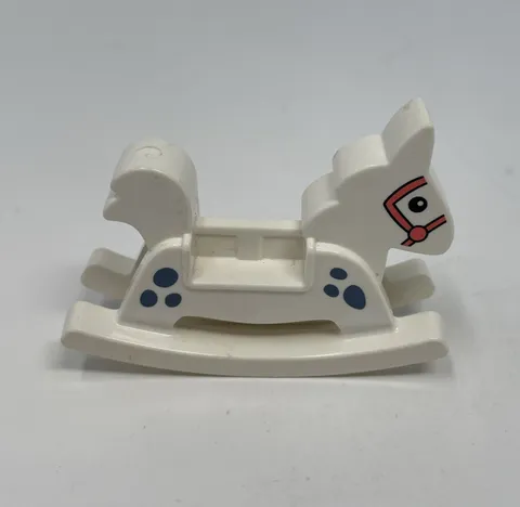 2018 Lego Duplo White Rocking Horse Part From Set 10929