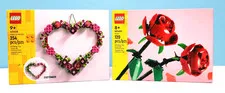 LEGO Iconic: Heart Ornament (40638) & LEGO Rose (40460) Beautiful for my Love