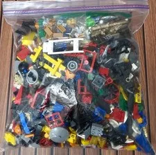 2+ LBS LEGO Genuine Bulk Lot Random Variety Small Parts, Pieces No Minifigs