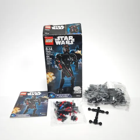 LEGO 75526 Star Wars Elite TIE Fighter Pilot Figure Sealed Bags Open Damaged Box