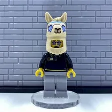 Lego Store Employee Minifigure with Llama Halloween Costume MOC My Own Creation