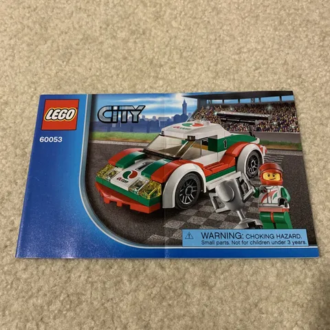 Lego City 60053 Race Car Toy Building Set Instruction Manual Book