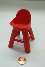 Lego Duplo BABY FURNITURE RED HIGH CHAIR 2001 Dollhouse for House Figure Vtg