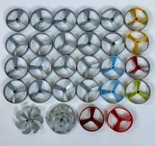 LEGO Bionicle Kanoka Spinners Mixed Colors & Coded Bulk Parts Lot of 28