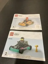 Lego City 60400 Go-Kart & Race Driver All MANUALS ONLY 1 & 2 No Bricks Lot 16