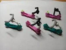 LEGO LOT 5 MINIFIGURE KICK SCOOTERS TURQUOISE DARK PINK  36273