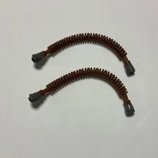 LEGO Hose Flexible 12L with Tabbed Dark Bluish Gray Ends x131c03 Reddish Brown