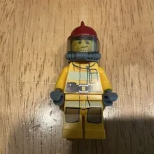 LEGO City Minifigure - Male Firefighter In Light Orange Suit 2012