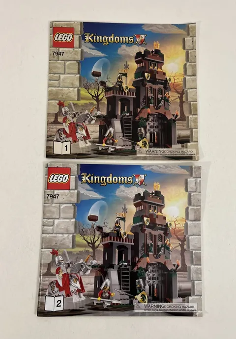 Lego 7947 Kingdoms Prison Tower Rescue Instructions Only-  Manuals Books 1 & 2