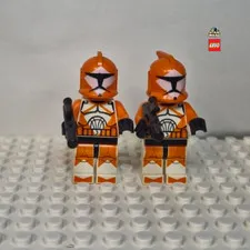 LEGO Star Wars Clone Bomb Squad Trooper Minifigure Lot x2 sw0299 Set 7913