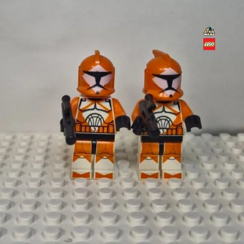 LEGO Star Wars Clone Bomb Squad Trooper Minifigure Lot x2 sw0299 Set 7913