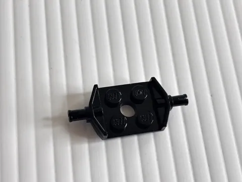 LEGO Piece 615726 Black 2x2 Wide Wheel Holder
