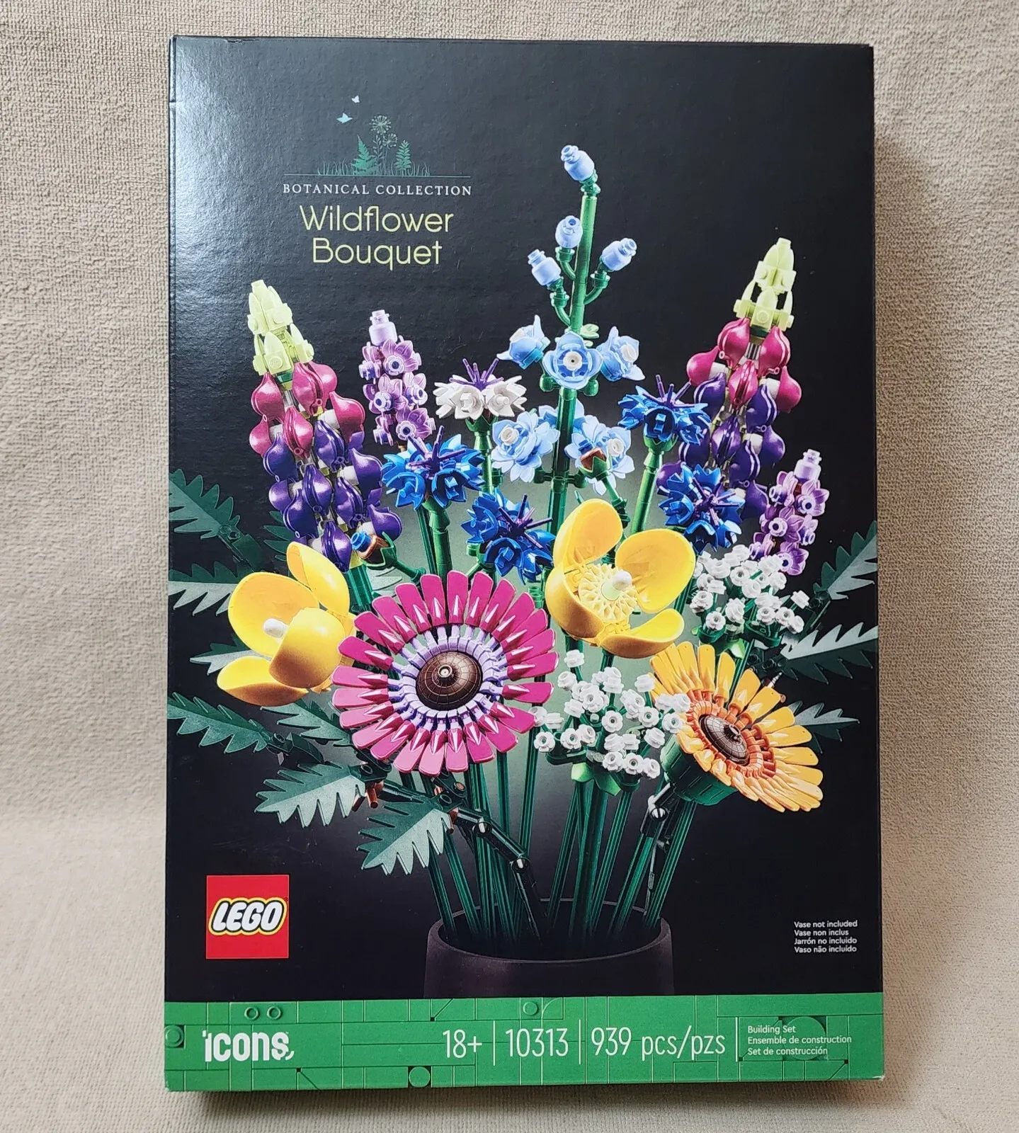 Box Only LEGO 10313 Wildflower Bouquet Botanical Collection Icons EMPTY BOX ONLY