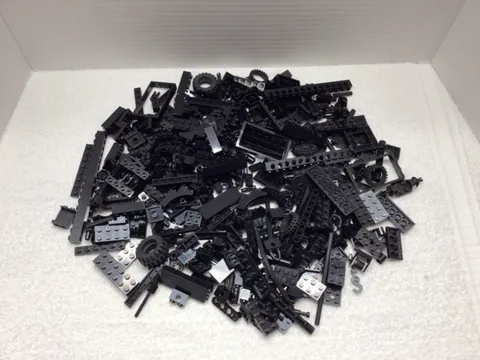 Lego Black Bricks and Pieces Lot