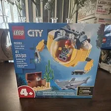 LEGO City Ocean Mini-Submarine 60263 Complete Set 41 Pieces Age 4+