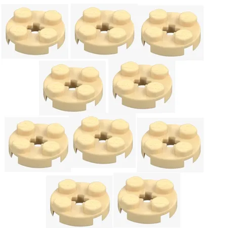 LEGO ® 10x round plate 2x2 brick yellow beige 4032 4140562 round plate plate New