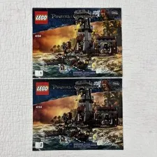 LEGO 4194 Pirates of the Caribbean On Stranger Tide Book 1 & 2 Manual
