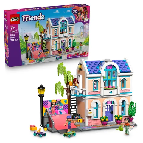 LEGO Friends Liann's Family House Toy - Miniature Set incl. a Garden, 4 Mini Dol