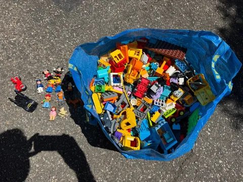 Bulk Lot of Assorted Lego Duplo Pieces - 15 Lbs - Many Figures & Vehicles