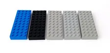 LEGO 4x10 Stud #6212 Building Brick Block Thick Tall Plate Baseplate Lot of 5