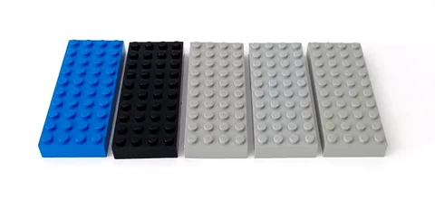 LEGO 4x10 Stud #6212 Building Brick Block Thick Tall Plate Baseplate Lot of 5