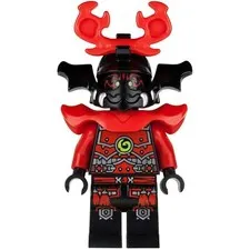Lego Stone Army Warrior 70503 70501 Red Face The Final Battle Ninjago Minifigure