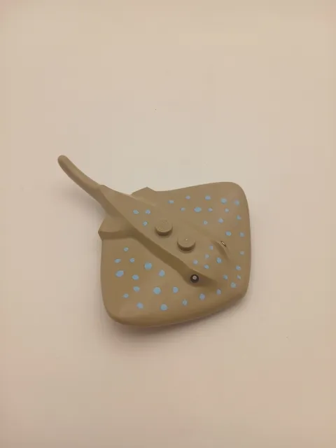 Lego New Dark Tan Manta Ray Stingray with Two Studs with Eyes Sea Life Animal