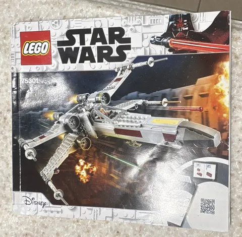 LEGO Star Wars 75301 x-Wing Starfighter Build complete & Manual. No figs/box