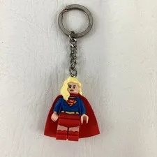 Lego DC Comics Super Hero Supergirl Keychain Minifigure Poseable Dangler Cape