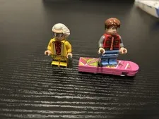 LEGO - 10300 Back To The Future Marty & Doc Minifigures with LEGO HOVERBOARD 