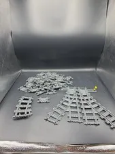 LEGO City Train Track Lot (Flex, Curved and Switch) 57 Total Pieces -bs
