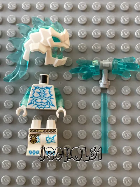 LEGO Ice Monster Minifigure (njo1075) from Ninjago Dragon Mech set 71868