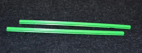 (2)  #16 Bright Green Axle Rod ~ Technic ~ New Lego Parts ~
