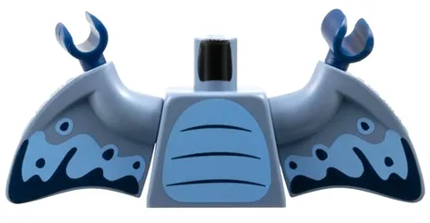 NEW Lego PTERODACTYL MINIFIG TORSO Sand Blue Wings/Hands w/Blue Lines D383