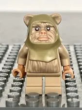 🔥 LEGO Star Wars Ewok Warrior Minifigure sw0508 **ARM CRACK** From Set 10236