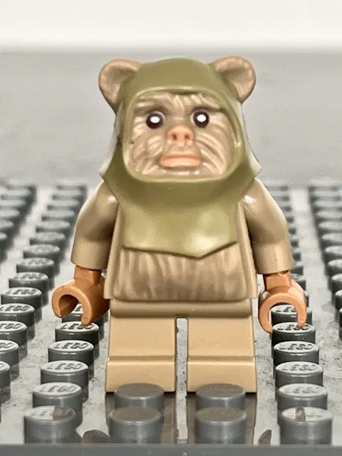 🔥 LEGO Star Wars Ewok Warrior Minifigure sw0508 **ARM CRACK** From Set 10236