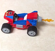 LEGO Spider-Man Buggy Vehicle Custom Printed Red & Blue w/ Black Wheels