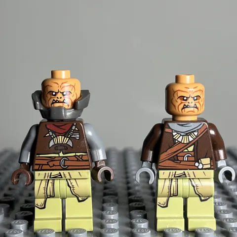 LEGO Star Wars Klatooinian Raider Minifigure (sw1059 and sw1060) LOT OF 2 - 2K