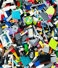 2 lbs Genuine LEGO Bulk Lot Bricks Parts Pieces 2 Pound Assorted Lot