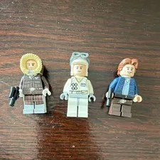 LEGO Star Wars Han solo Minifigure Lot of 3 w/ Blaster Accessories 