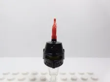 LEGO Black Knight Helmet w/ Red Plume Feather Accessory Minifig H12