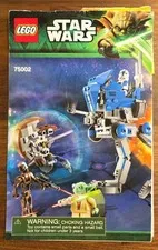 LEGO Star Wars Clone Wars 501st (AT-RT 75002) Manual Instruction Booklet Only
