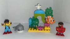Lego DUPLO Submarine Adventure 21 PIECES except submarine EXC COND Retired 10910