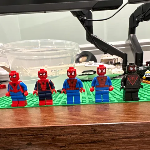 LEGO Marvel Spider-Man & Miles Morales Minifigure Lot of 5 Superheroes