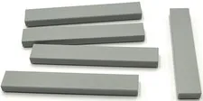 Lego 5 New Light Bluish Gray Tiles Flat Smooth 1 x 6 Parts